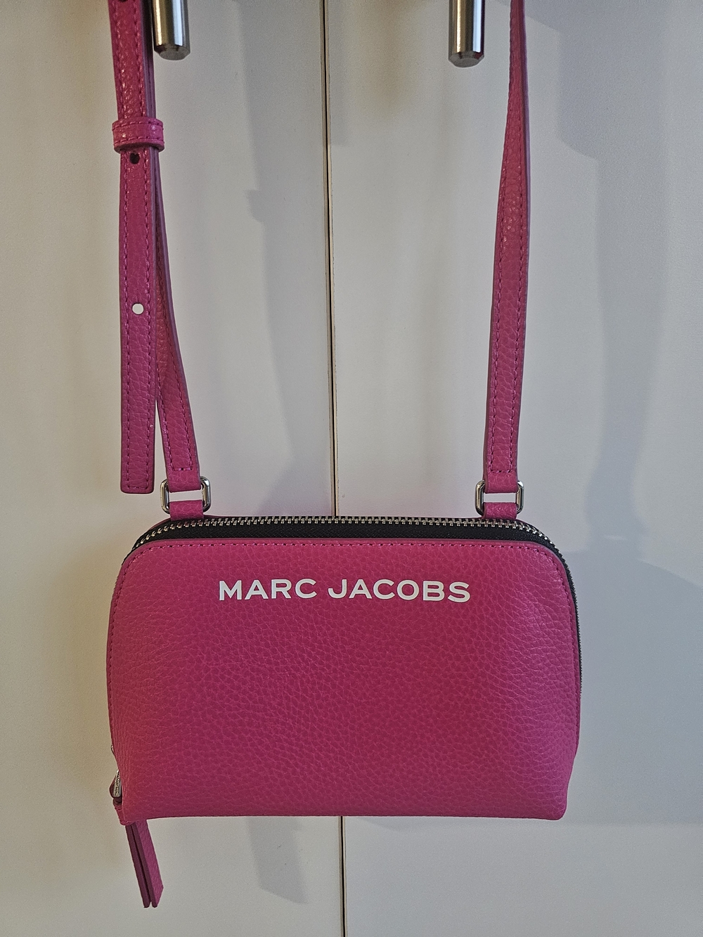 Marc Jacobs Hot Pink Pebbled Leather Crossbody